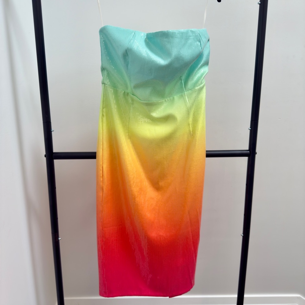 Strapless Gradient Dress - Multicolor